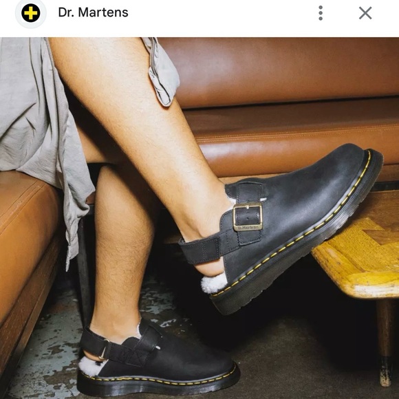 Dr. Martens Jorge II Faux Fur Mule, Black, UK6/EU39/US7M-8L (Unisex) - Picture 9 of 9